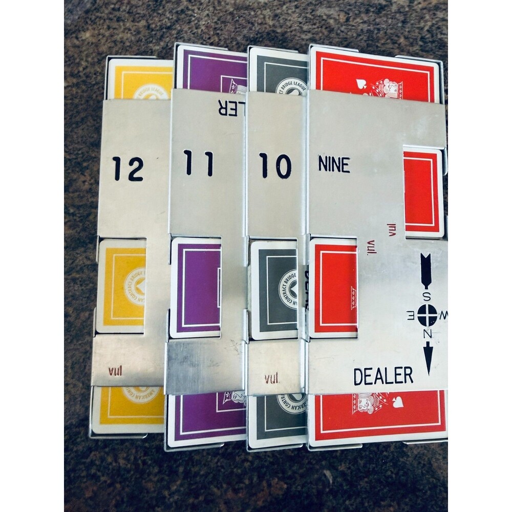 DUPLICATE Bridge Boards J-R Aluminum 8 boards Sets C and E Vintage